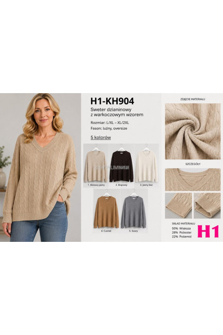 Sweter damski (L-3XL) KH9