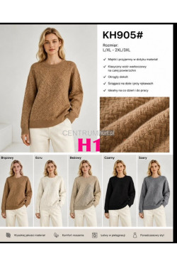 Sweter damski (L-3XL) KH905