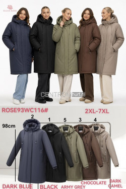 Kurtki damskie zimowe (2XL-7XL) 93WC116