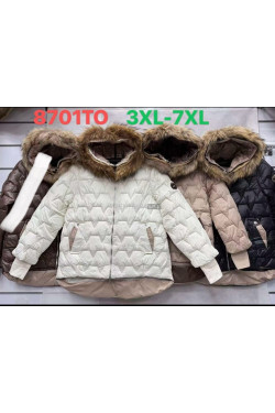 Kurtki damskie zimowe (3XL-7XL) 8701TO