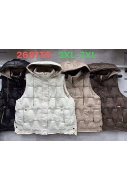 Kurtki kamizelki damskie (3XL-7XL) 2681TO