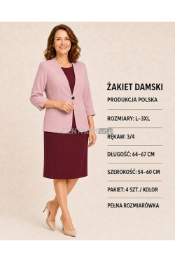 Żakiet damskie Polskie (L-3XL) 8762