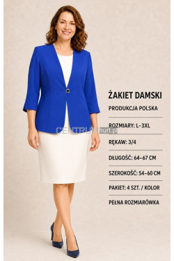 Żakiet damskie Polskie (L-3XL) 8763