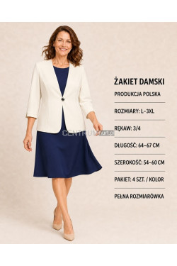 Żakiet damskie Polskie (L-3XL) 8764