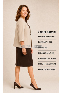 Żakiet damskie Polskie (L-3XL) 8766