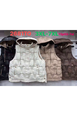 Kurtki kamizelki damskie (3XL-7XL) 2681TO