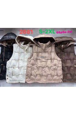 Kurtki kamizelki damskie (S-2XL) 2681