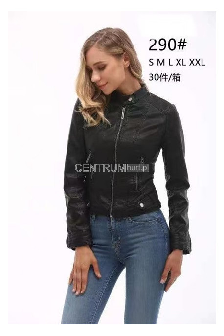 Kurtka skórzana damska (S-2XL) 2