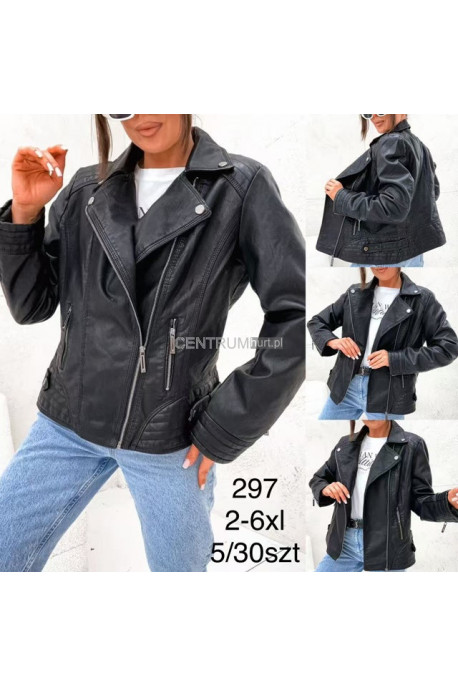 Kurtka skórzana damska (M-3XL) 2