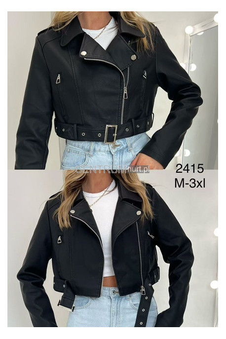 Kurtka skórzana damska (M-3XL) 2