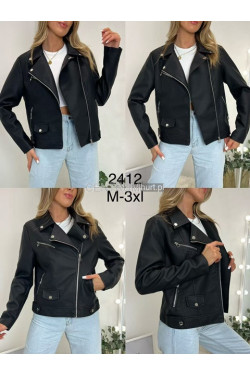Kurtka skórzana damska (M-3XL) 2412