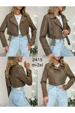 Kurtka skórzana damska (M-3XL) 2415