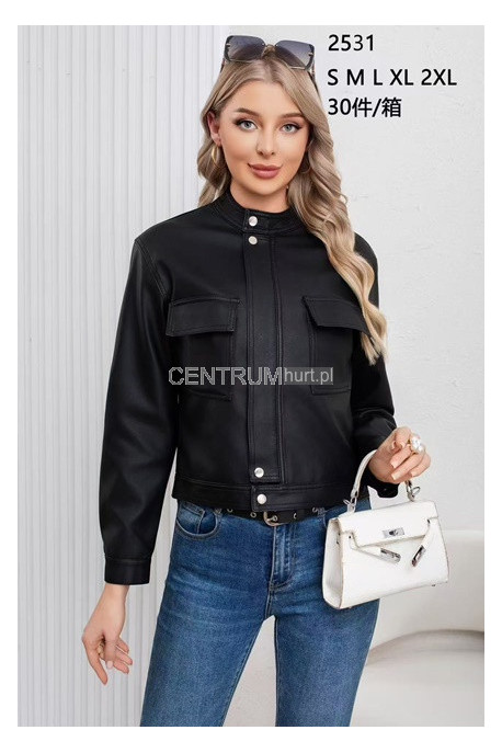 Kurtka skórzana damska (M-3XL) 2
