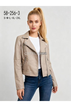 Kurtka skórzana damska (S-2XL) 58-256-3