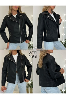 Kurtka skórzana damska (2XL-6XL) 3711