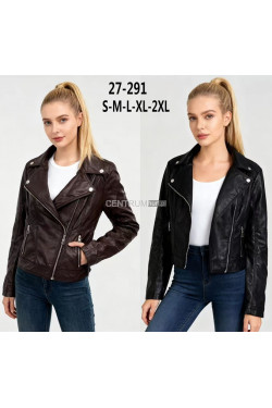 Kurtka skórzana damska (S-2XL) 27-291