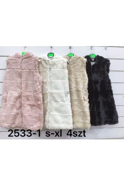 Kurtki kamizelki damskie (S-XL) 2533-1
