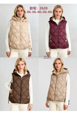 Kurtki kamizelki damskie (2XL-6XL) 2620
