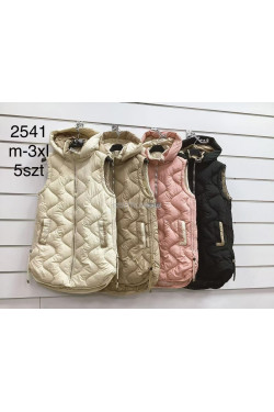 Kurtki kamizelki damskie (M-3XL) 2541