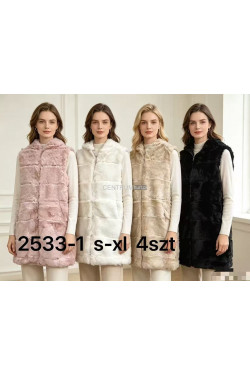 Kurtki kamizelki damskie (S-XL) 2533-1