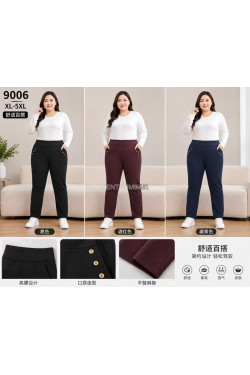Spodnie damskie (XL-5XL) 9006
