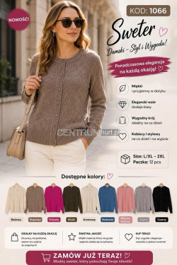 Sweter damski (L-2XL) 1066