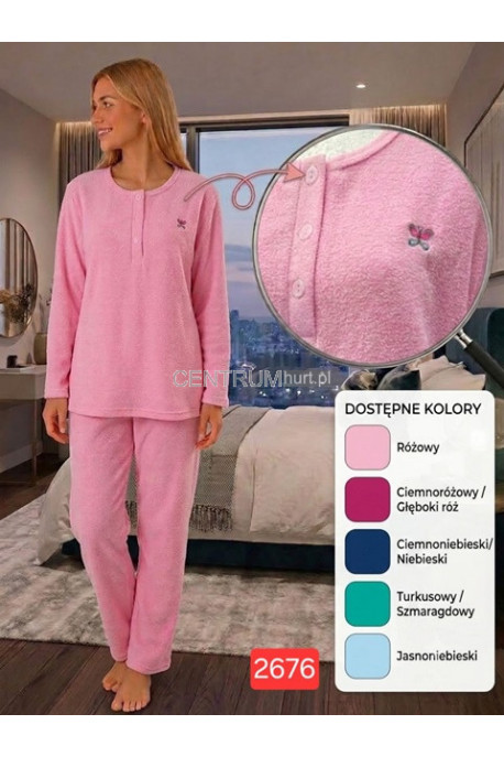 Piżama damska frotte (M-3XL) 1
