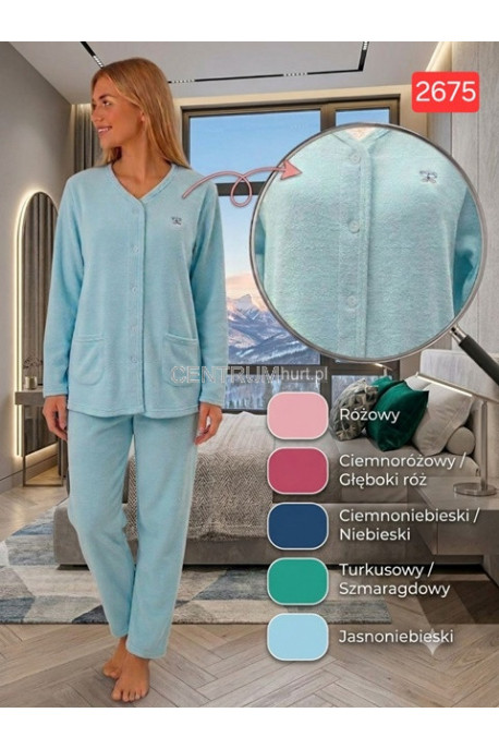 Piżama damska frotte (M-3XL) 1