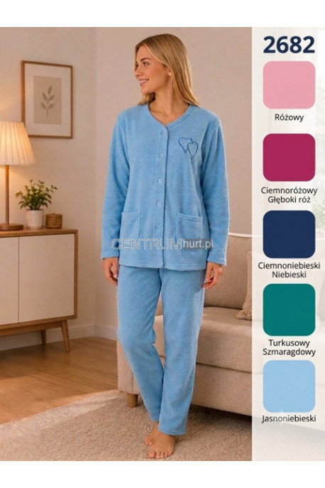 Piżama damska frotte (M-3XL) 1
