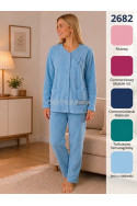 Piżama damska frotte (M-3XL) 1
