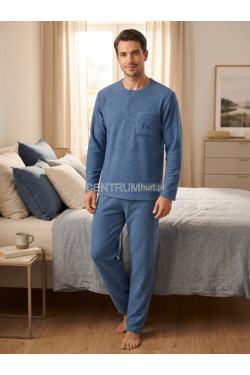 Piżama męski frotte (M-3XL) 9651
