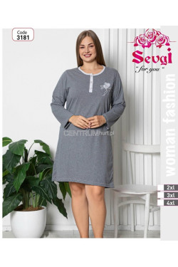 Koszula nocna damska (2XL-4XL) 3181