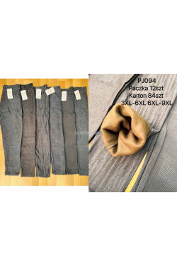Spodnie damskie ocieplane (3XL-9XL) PJ094