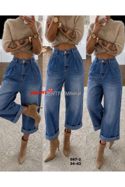 Jeansy damskie (34-42) 2656