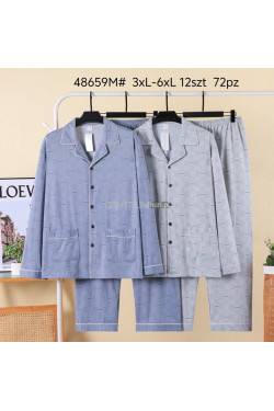Piżama męska (3XL-6XL) 48659M