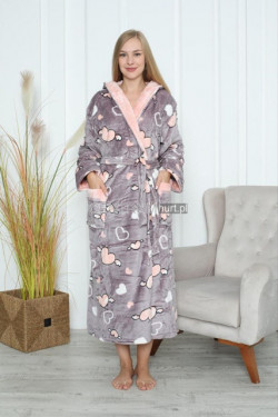 Szlafrok damski grupy polar (2XL-4XL) 3064