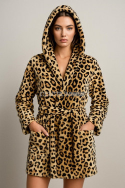 Szlafrok damski grupy polar (M-XL) 3068