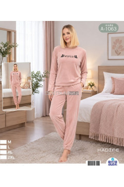 Komplet dresowe welurowe (M-2XL) A-1063