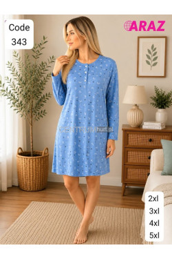 Koszula nocna damska (2XL-5XL) 343