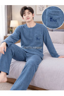 Piżama męska ciepła frotte (M-3XL) 1