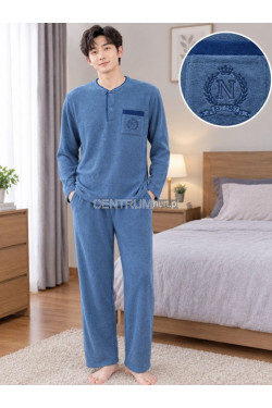 Piżama męska ciepła frotte (M-3XL) 3135