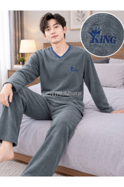 Piżama męska ciepła frotte (M-3XL) 3136