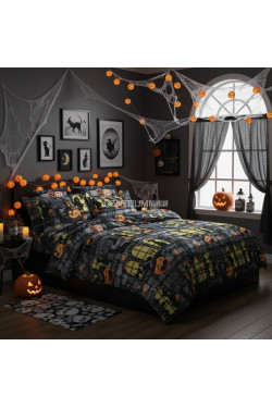 Komplet pościel HALLOWEEN 3 części (160x200) 4118