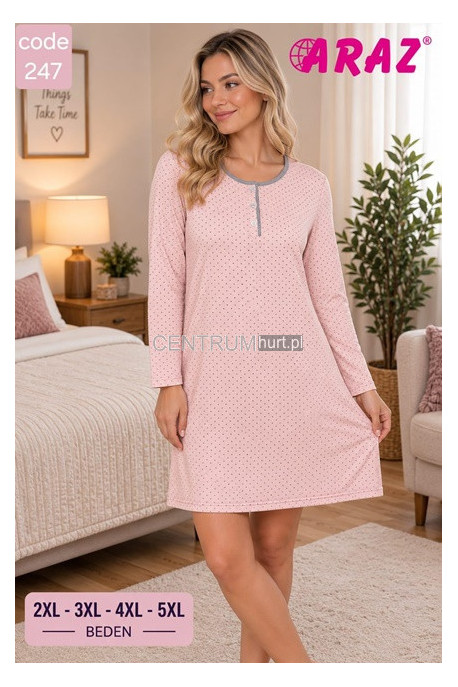 Koszula nocna damska (2XL-5XL) 1