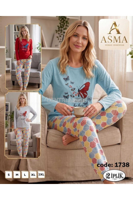 Piżama damska ocieplana (S-2XL) 1