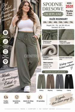 Spodnie dresowe damskie (2XL-7XL) 2531