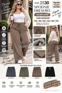 Spodnie dresowe damskie (2XL-7XL) 2530