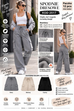 Spodnie dresowe damskie (S-XL) 2517