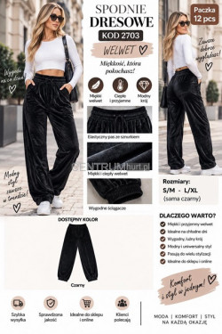 Spodnie dresowe damskie (S-XL) 2703