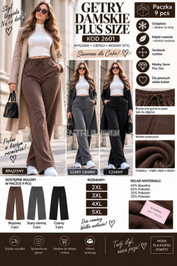 Spodnie dresowe damskie (2XL-7XL) 2601